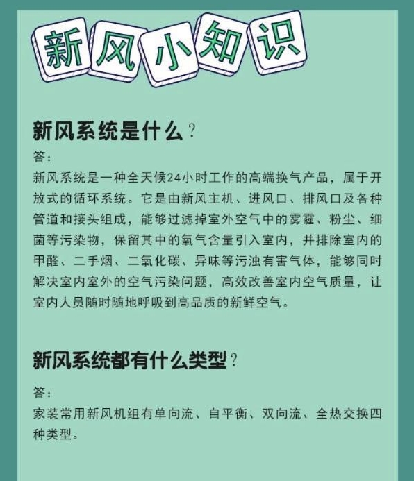 问答篇丨关于新风不得不说的事儿